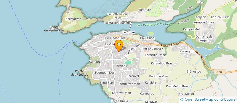 localisation de l'entreprise CROAE CONNECT - COWORKING LE CONQUET  LE CONQUET