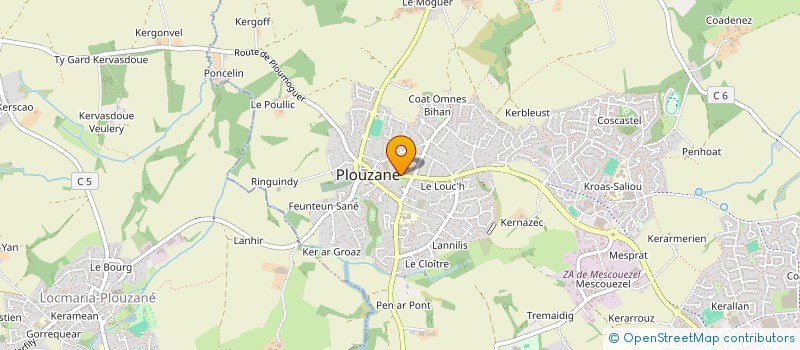 localisation de l'entreprise CROAS AR ROAD à PLOUZANE