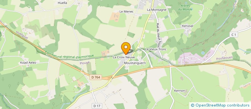 localisation de l'entreprise CROAS NEVEZ  PLOUYE