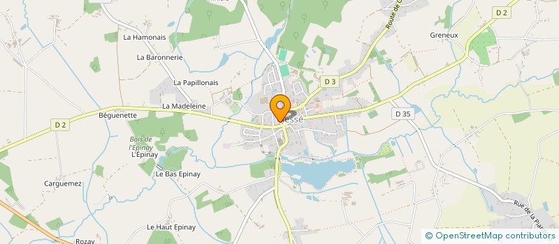 localisation de l'entreprise CROB'ARTS à PLESSE