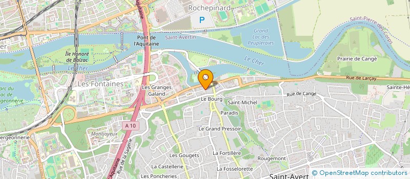 localisation de l'entreprise CROBAR  SAINT-AVERTIN