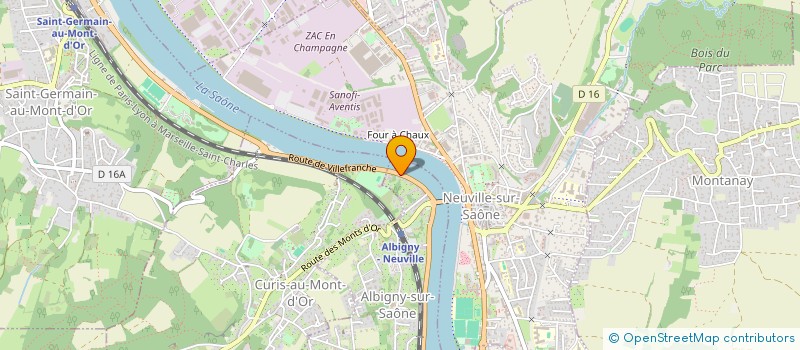 localisation de l'entreprise CROBLANC  ALBIGNY-SUR-SAONE