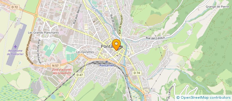 localisation de l'entreprise CROC à PONTARLIER