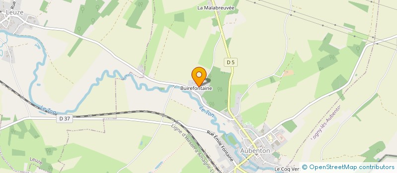 localisation de l'entreprise CROC'AFFAIRES à BUIRE