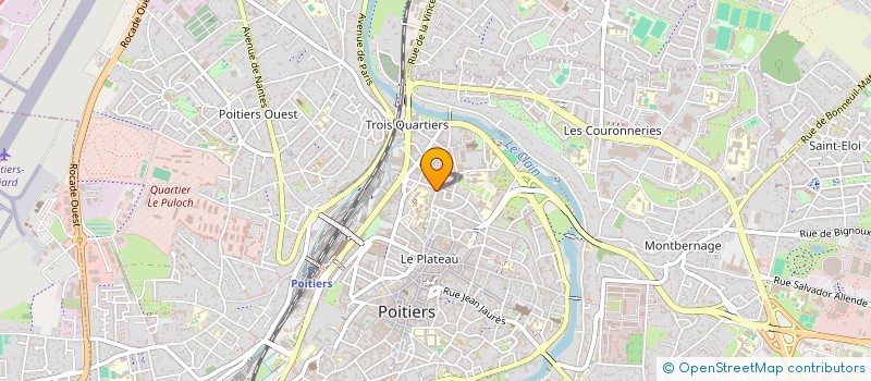 localisation de l'entreprise CROC-BIO OFFRIR ALIMENTATION BIOLOGIQUE à POITIERS