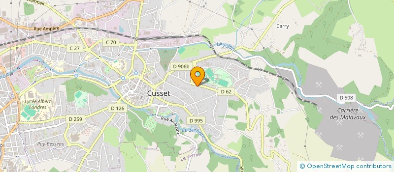 localisation de l'entreprise CROC BLANC à CUSSET