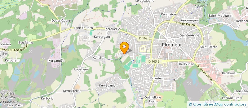 localisation de l'entreprise CROC' ENVIE à PLOEMEUR