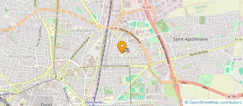 localisation de l'entreprise CROC'HISTOIRES21, ASSOCIATION DE SOUTIEN A LIRE ET FAIRE LIRE EN COTE D'OR  DIJON