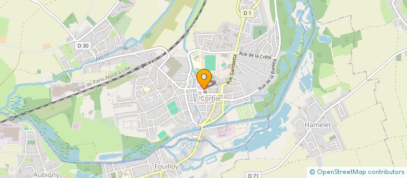 localisation de l'entreprise CROC' LA PIZZA  CORBIE