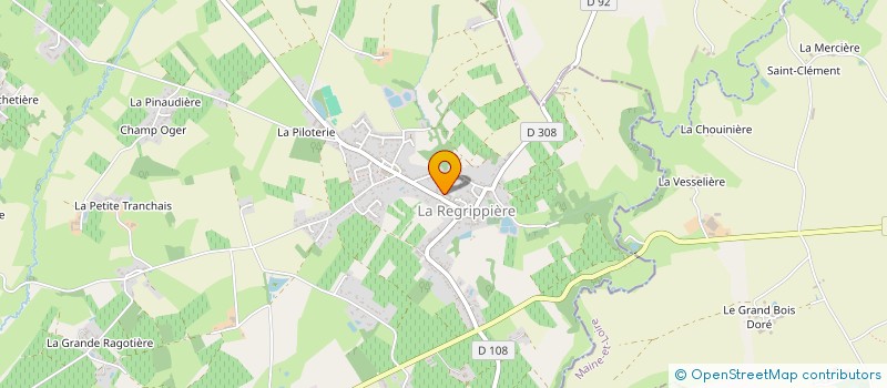 localisation de l'entreprise CROC'LOISIRS ESPAC'JEUNESSE  LA REGRIPPIERE