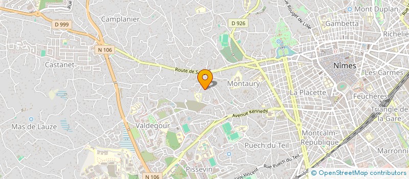 localisation de l'entreprise CROC' NOTE  NIMES