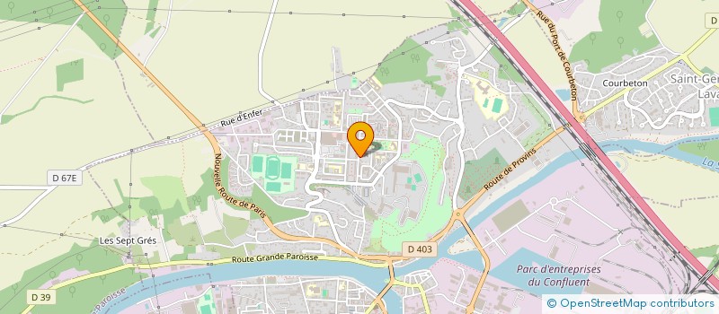 localisation de l'entreprise CROC PAIN  MONTEREAU-FAULT-YONNE