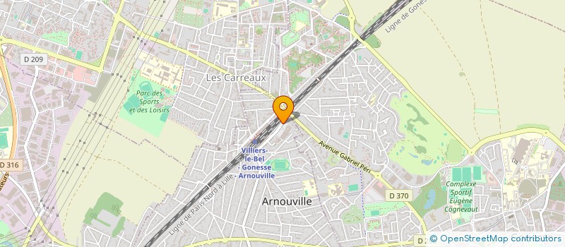 localisation de l'entreprise CROC PHOTO à ARNOUVILLE