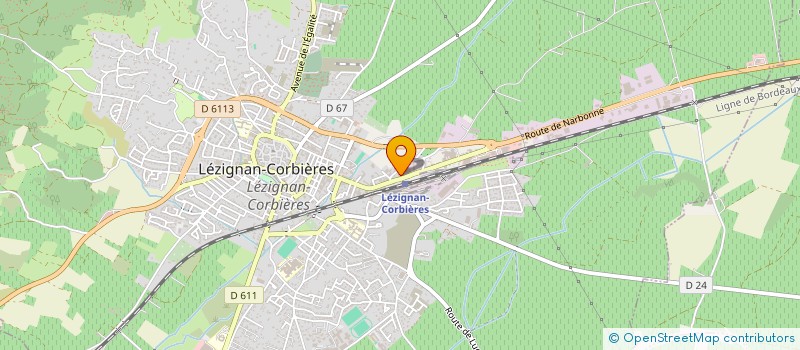 localisation de l'entreprise CROC PIZZA  LEZIGNAN-CORBIERES