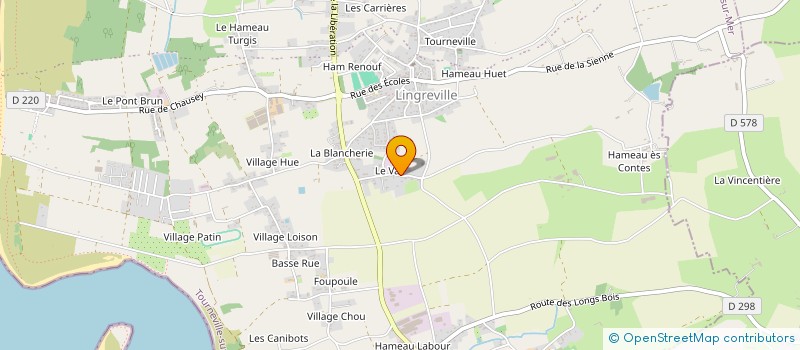 localisation de l'entreprise CROC-PIZZA  TOURNEVILLE-SUR-MER