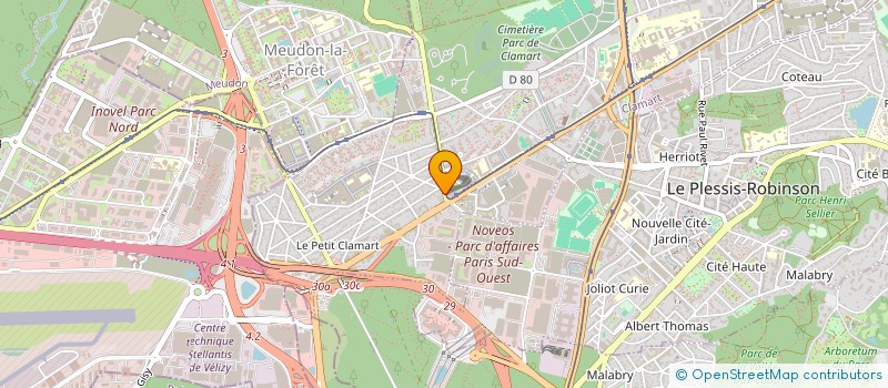 localisation de l'entreprise CROC'SANDWICHES à CLAMART