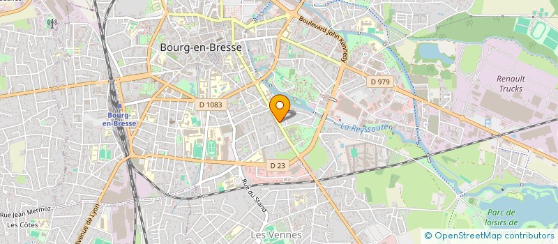 localisation de l'entreprise CROC-UP  BOURG-EN-BRESSE