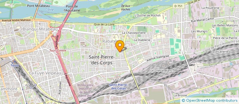 localisation de l'entreprise CROC' VACANCES  SAINT-PIERRE-DES-CORPS