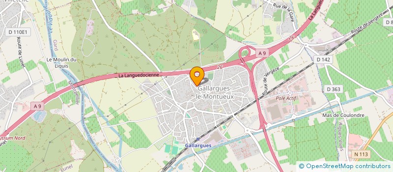 localisation de l'entreprise CROCADOM  GALLARGUES-LE-MONTUEUX