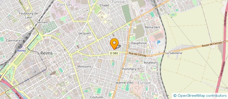 localisation de l'entreprise CROCAU  REIMS