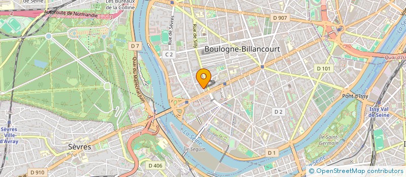 localisation de l'entreprise CROCE-COSTA-AFV  BOULOGNE-BILLANCOURT