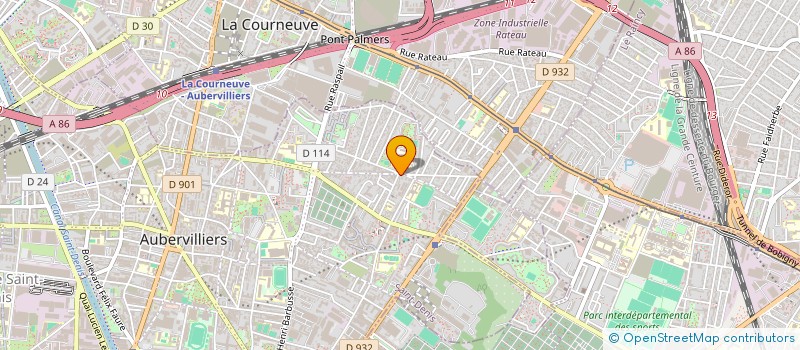 localisation de l'entreprise CROCE MARCEL ET CROCE MICHEL  AUBERVILLIERS