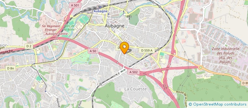 localisation de l'entreprise CROCECORP à AUBAGNE