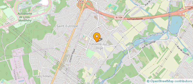 localisation de l'entreprise CROCHET IMMO  LEUVILLE-SUR-ORGE