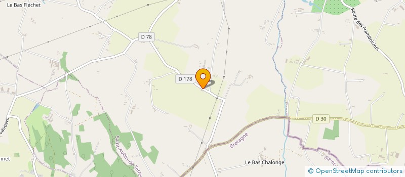 localisation de l'entreprise CROCHET IMMO  SAINT-AUBIN-DE-TERREGATTE