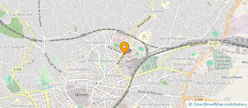 localisation de l'entreprise CROCO PROFS FDE NIMES  NIMES