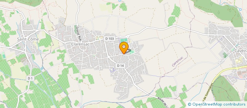 localisation de l'entreprise CROCOCOM  CLARENSAC