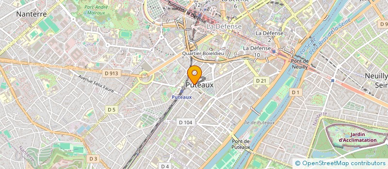 localisation de l'entreprise CROCODILE à PUTEAUX