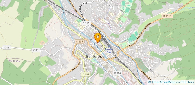 localisation de l'entreprise CROCODILE à BAR-LE-DUC