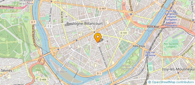 localisation de l'entreprise CROCOLION à BOULOGNE-BILLANCOURT