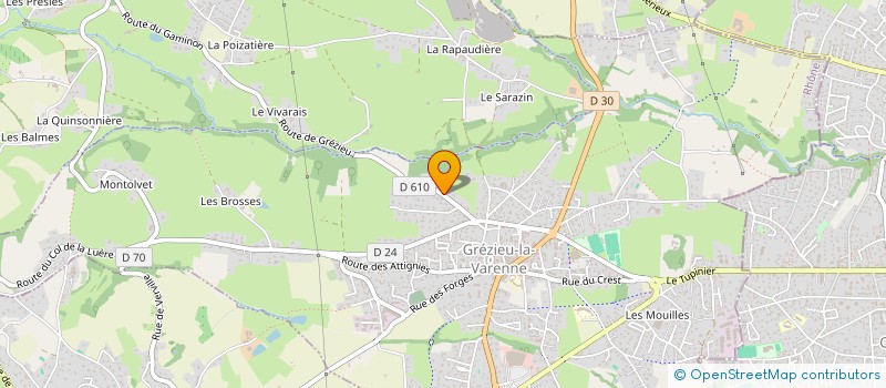 localisation de l'entreprise CROCRODIL  GREZIEU-LA-VARENNE