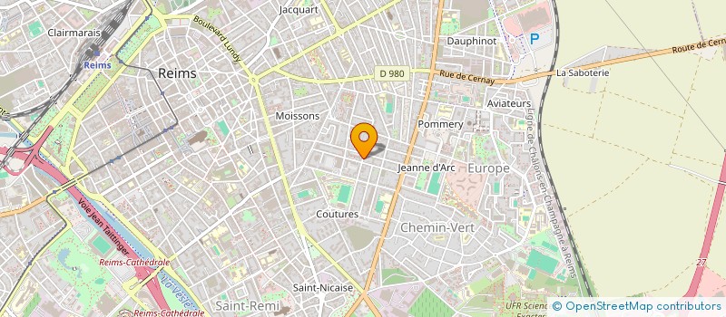 localisation de l'entreprise CROCS EN SCENE  REIMS