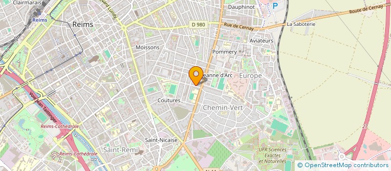 localisation de l'entreprise CROCUS à REIMS