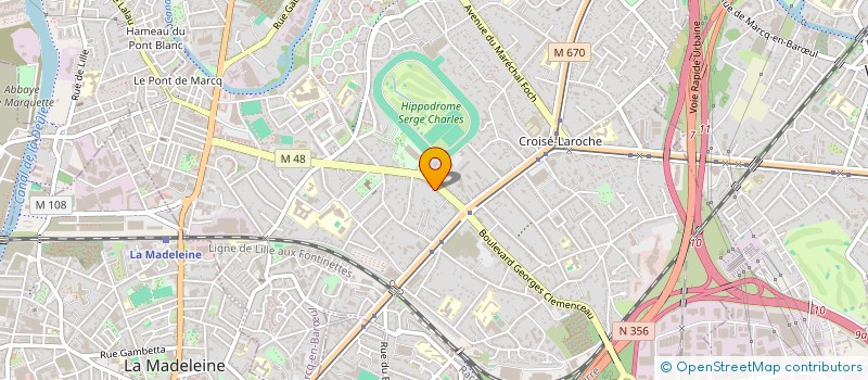 localisation de l'entreprise CROCUS à MARCQ-EN-BARŒUL