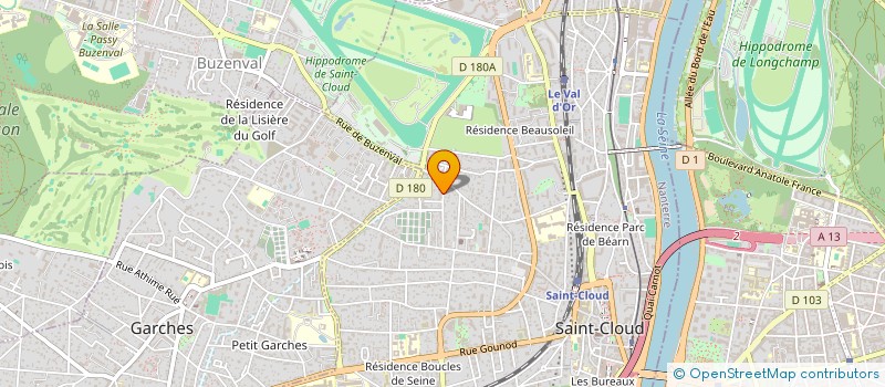 localisation de l'entreprise CROCUS à SAINT CLOUD