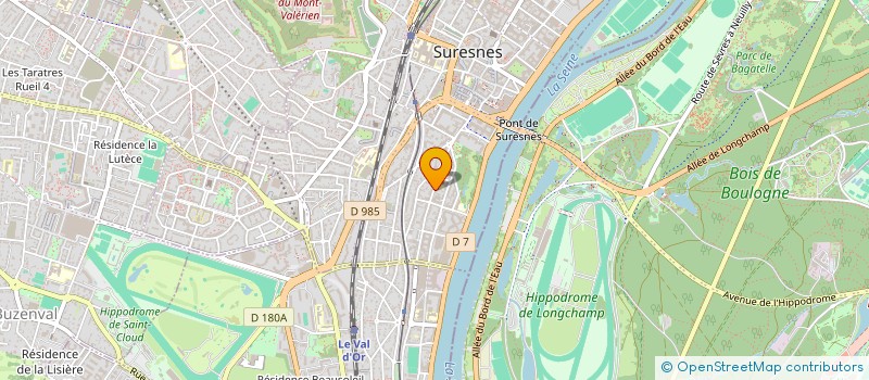 localisation de l'entreprise CROCUS ET COQUELICOTS à SURESNES