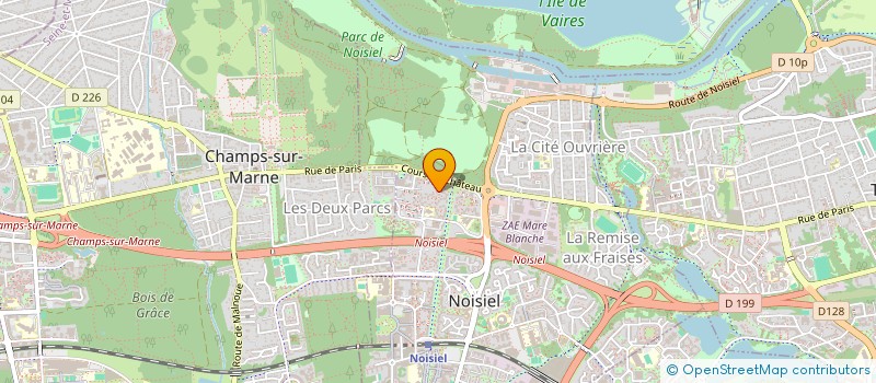 localisation de l'entreprise CROD  NOISIEL