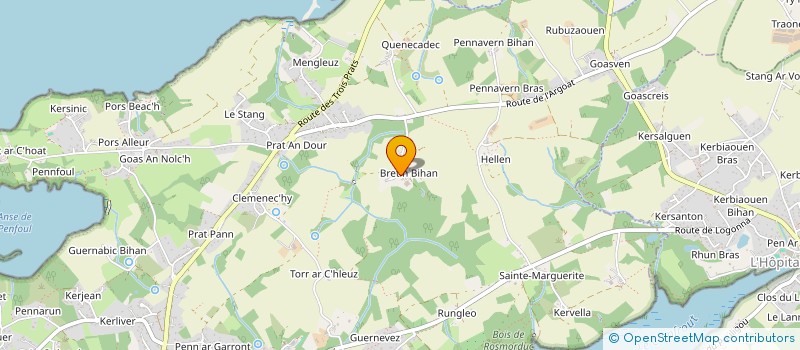 localisation de l'entreprise CROGUENNEC MEVEL à IRVILLAC