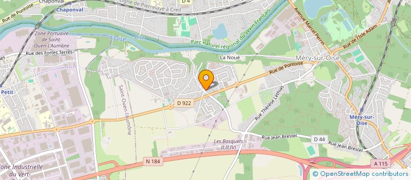 localisation de l'entreprise CROHM à MERY-SUR-OISE