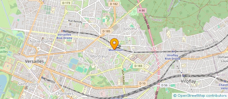 localisation de l'entreprise CROIMINC à VERSAILLES