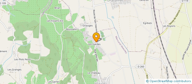 localisation de l'entreprise CROIRE AUX POSSIBLES  MERCUROL-VEAUNES