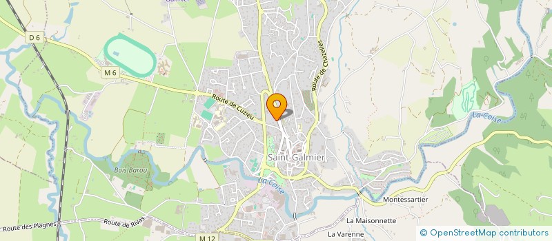 localisation de l'entreprise CROISEAU ASSURANCES  SAINT-GALMIER