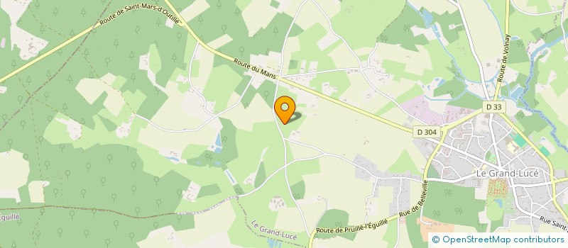 localisation de l'entreprise CROISEAU GILLARD  LE GRAND-LUCE