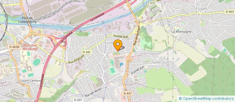 localisation de l'entreprise CROISEE DES ARTS à EXINCOURT