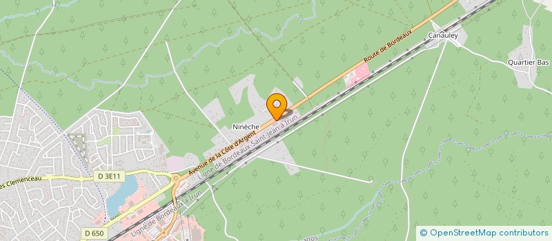 localisation de l'entreprise CROISEE MENUISERIE  BIGANOS