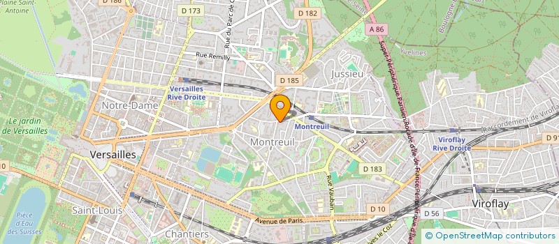 localisation de l'entreprise CROISIC BEACH à VERSAILLES